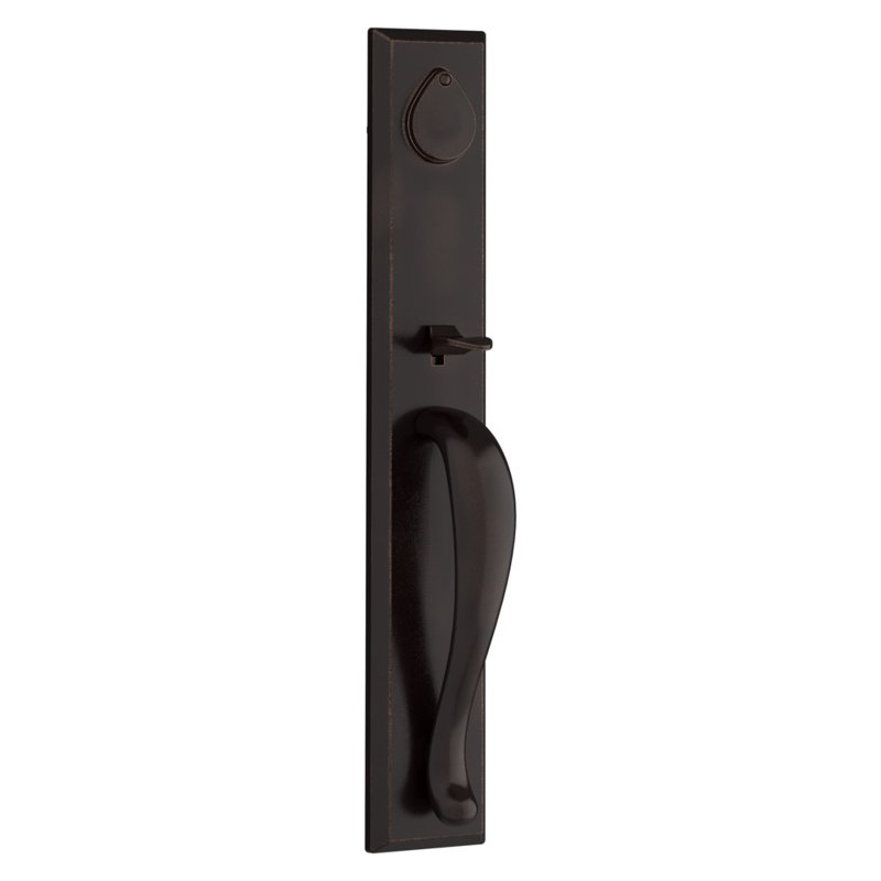 Dark Bronze Solid Brass Rustic Knob Handleset