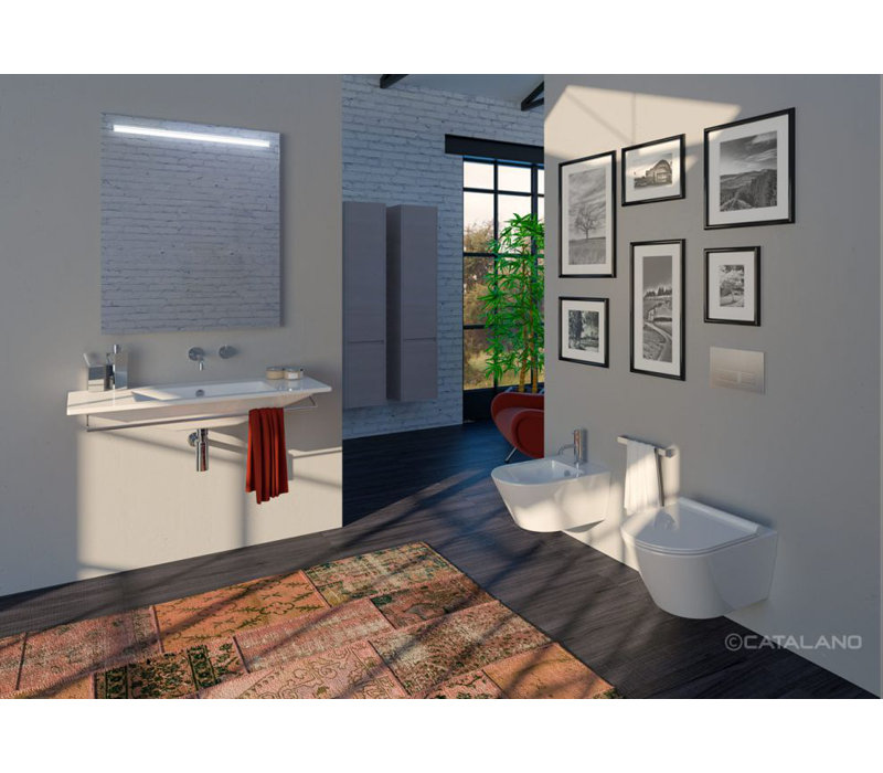 Star 41.34'' L Bathroom Sink, 0-Hole