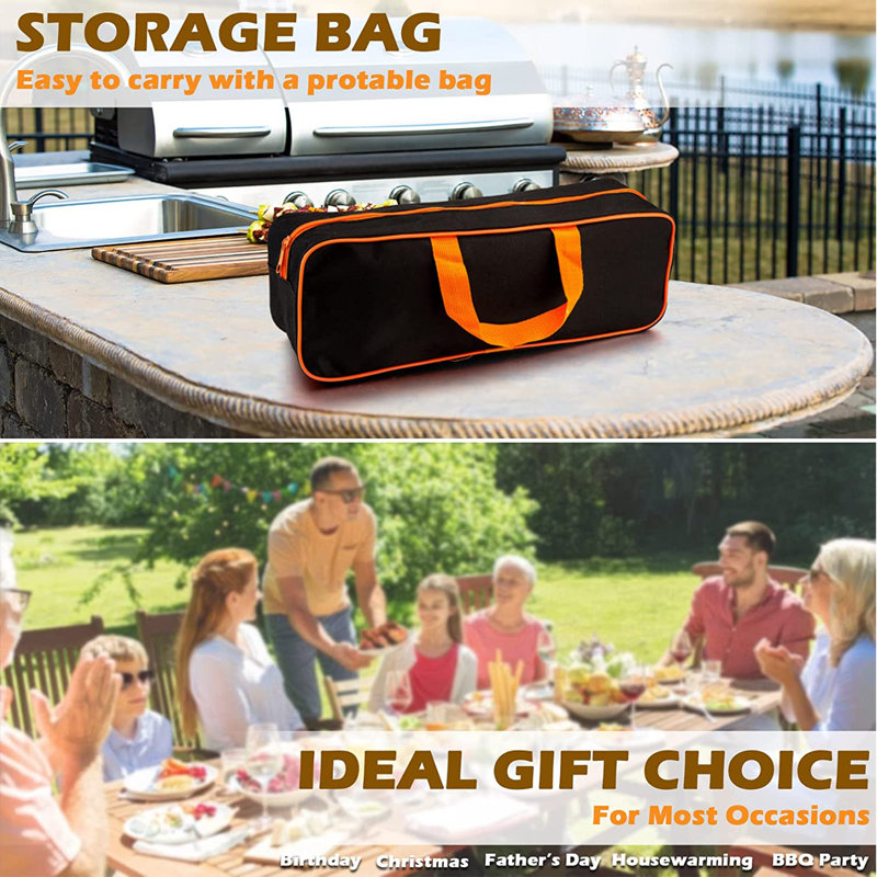 Stainless Steel Non-Stick Dishwasher Safe Grilling Tool Set