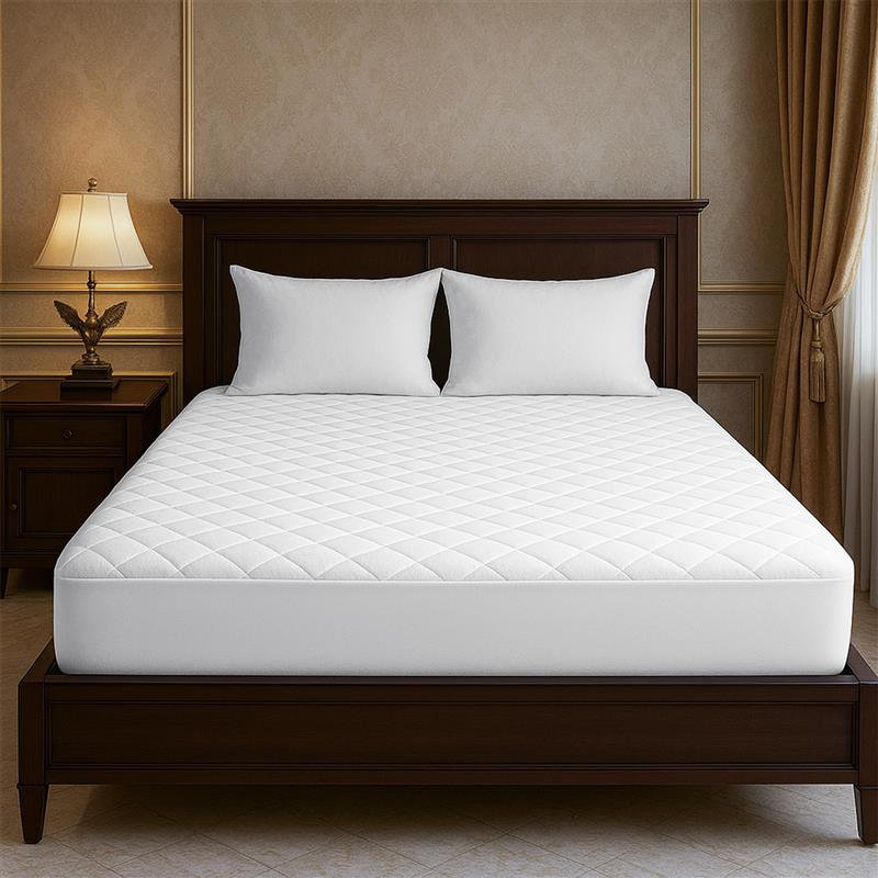 Soft Quilted Mattress Protector – Breathable, Elastic Fitted Cover, Super King