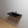 WS Bath Collections Luxury 18.1'' Matte Black Ceramic Rectangular Bathroom Sink with Overflow
