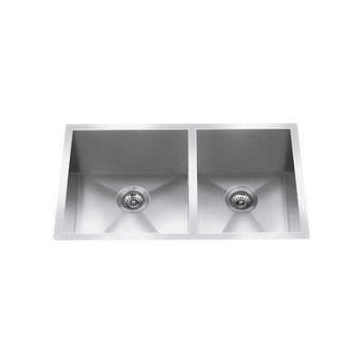 32'' L Undermount Double Bowl Stainless Steel Kitchen Sink