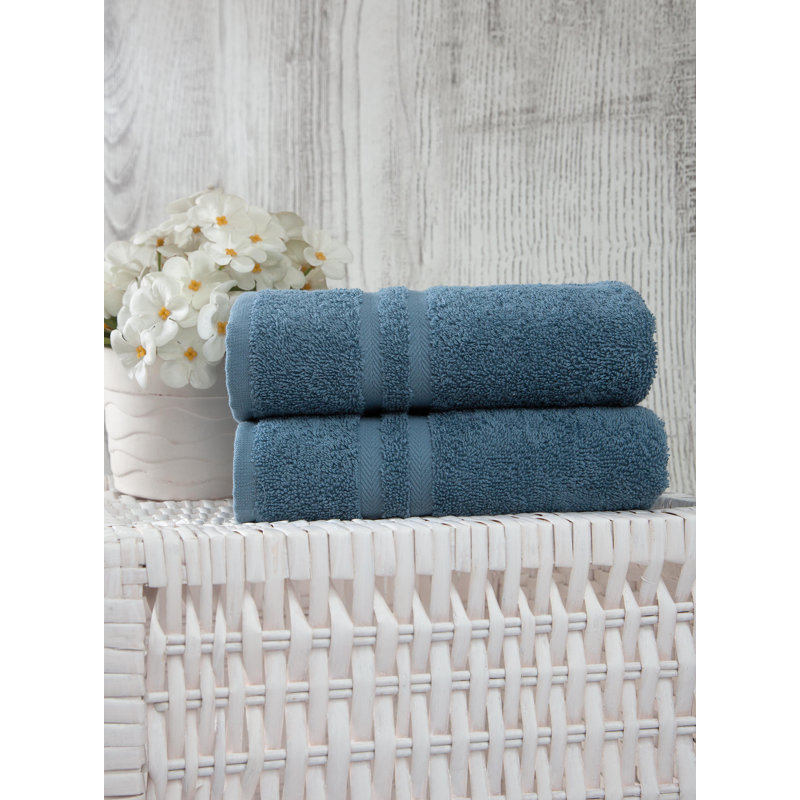 Hollington Turkish Cotton Hand Towel, Sienna Blue