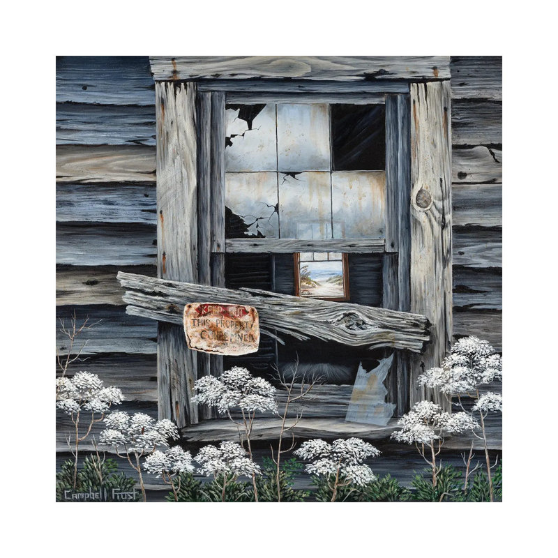 Keep Out by Campbell Frost - Gallery-Wrapped Canvas Giclée on Canvas, Canvas, 30.48 cm H x 30.48 cm W