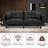 Twin 68" Wide Tufted Back Convertible Sofa