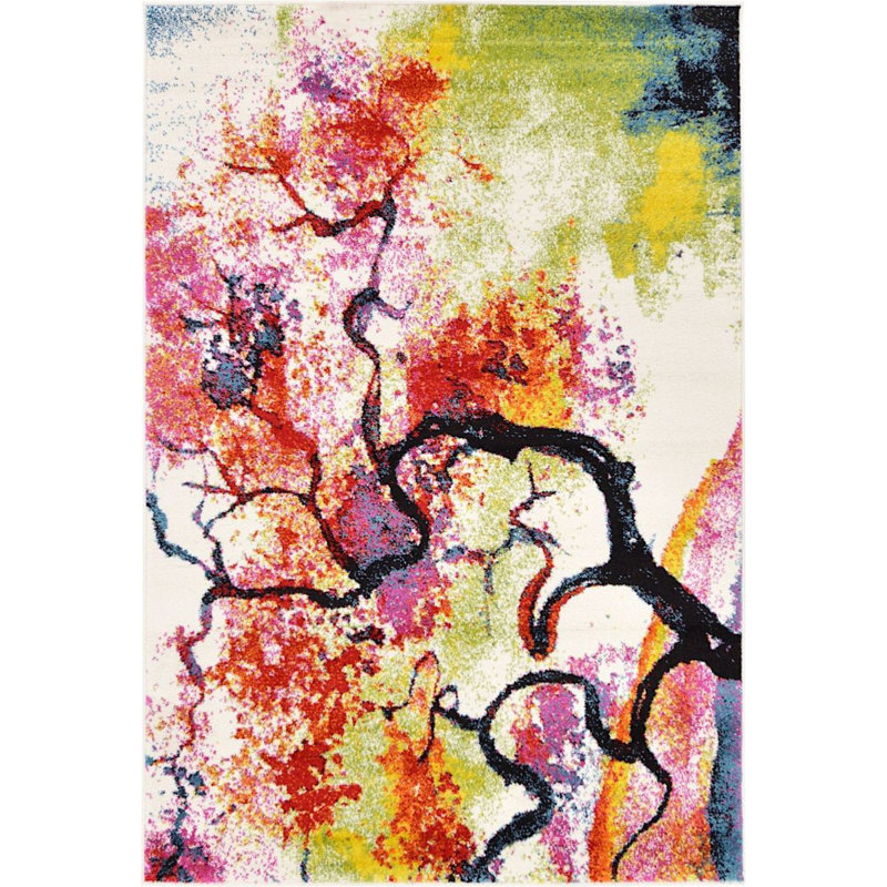 Tanguay Abstract Indoor Rug, Rectangle 4' x 6'
