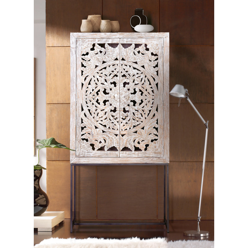 Edmond 85cm Solid Wood Sideboard
