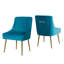 Chaise d'appoint en velours Magallanes-821885317