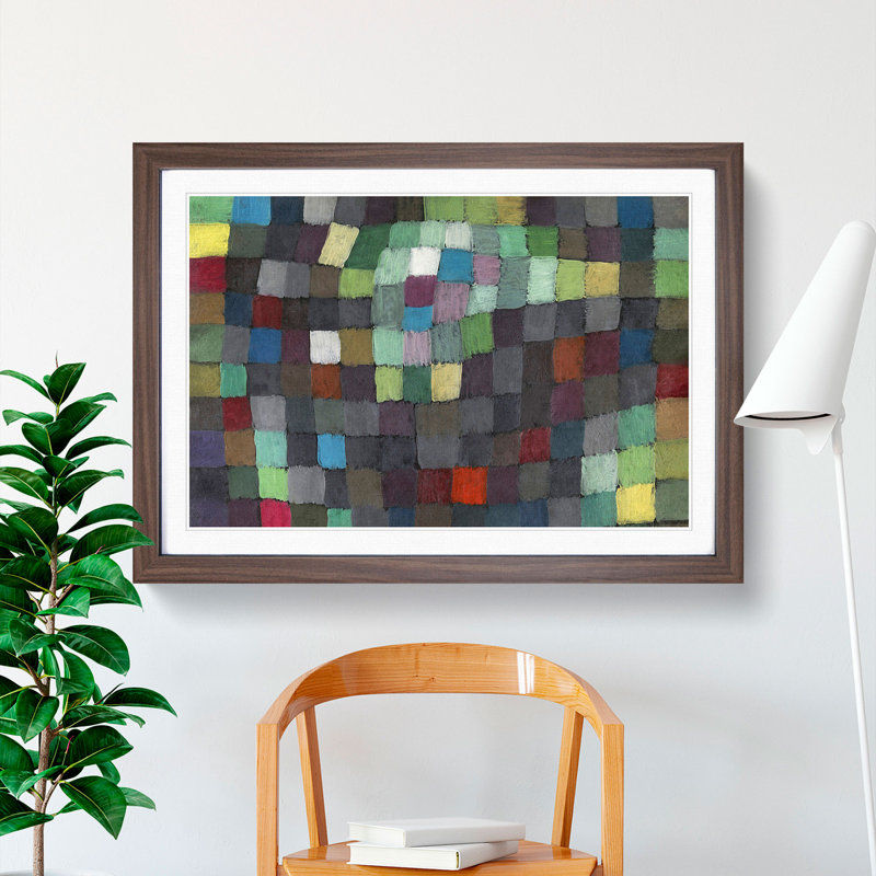 May Picture by Paul Klee - Framed Print, Walnut Framed, 27cm H x 36cm W x 2cm D