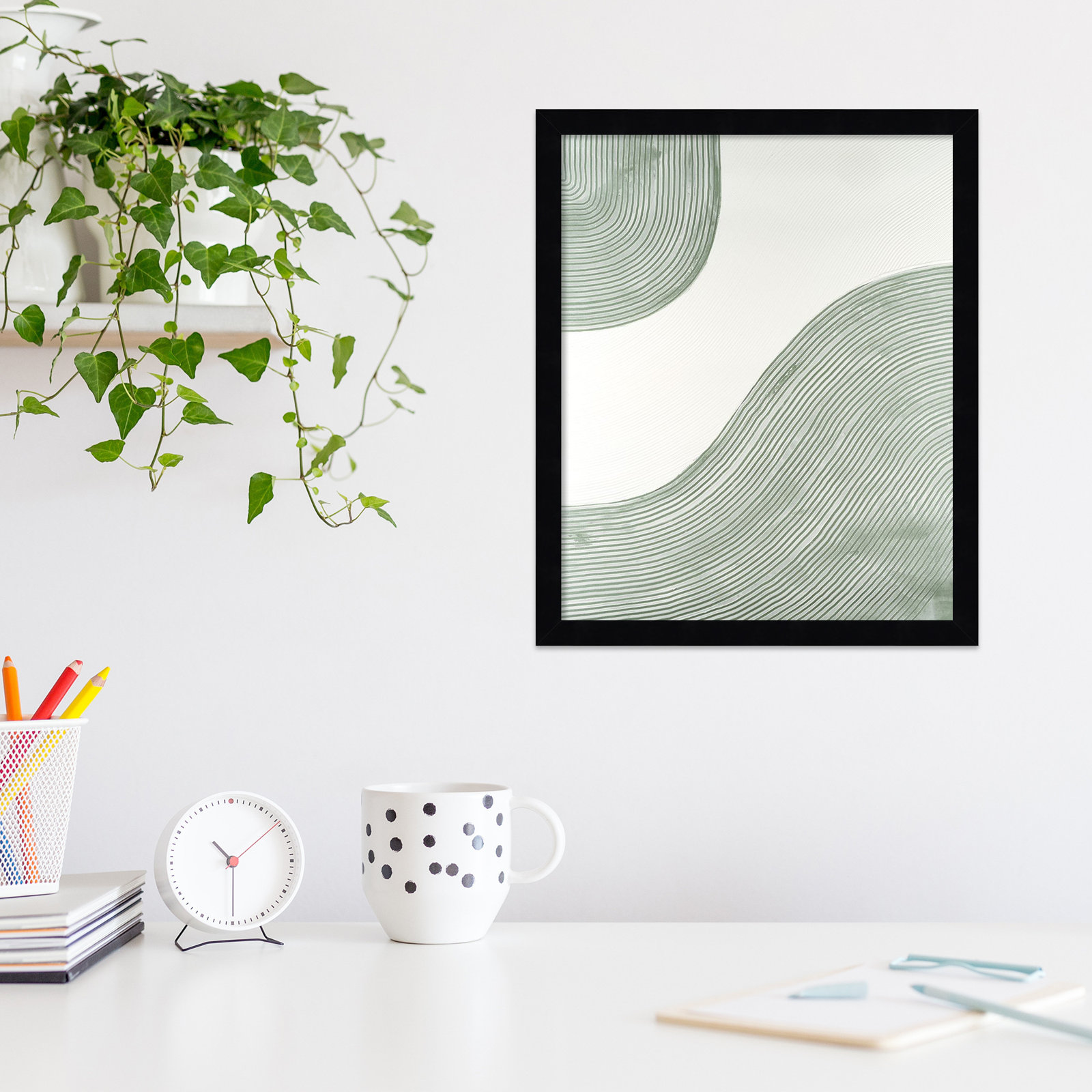 Get Going by Vanna Lam, 13" H x 11" W x 1" D, Black