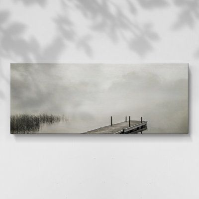 Misty Dock - Toile tendue avec châssis - Prêt à accrocher