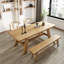 Table de salle à manger en bois massif de style moderne Lonard-203797022