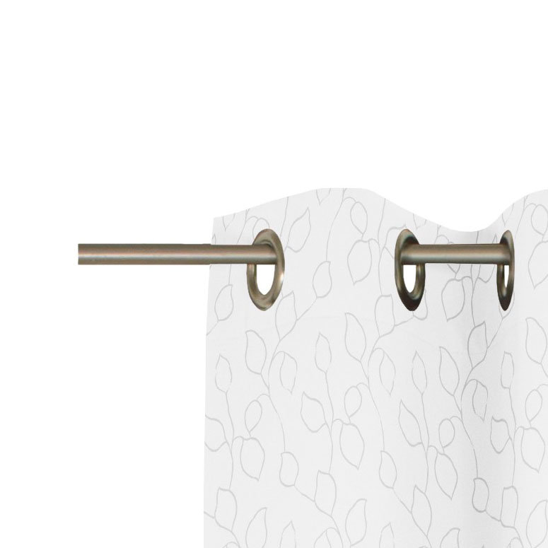 Valeriani Room Darkening Single Curtain Panel, 175cm H x 132cm W, White