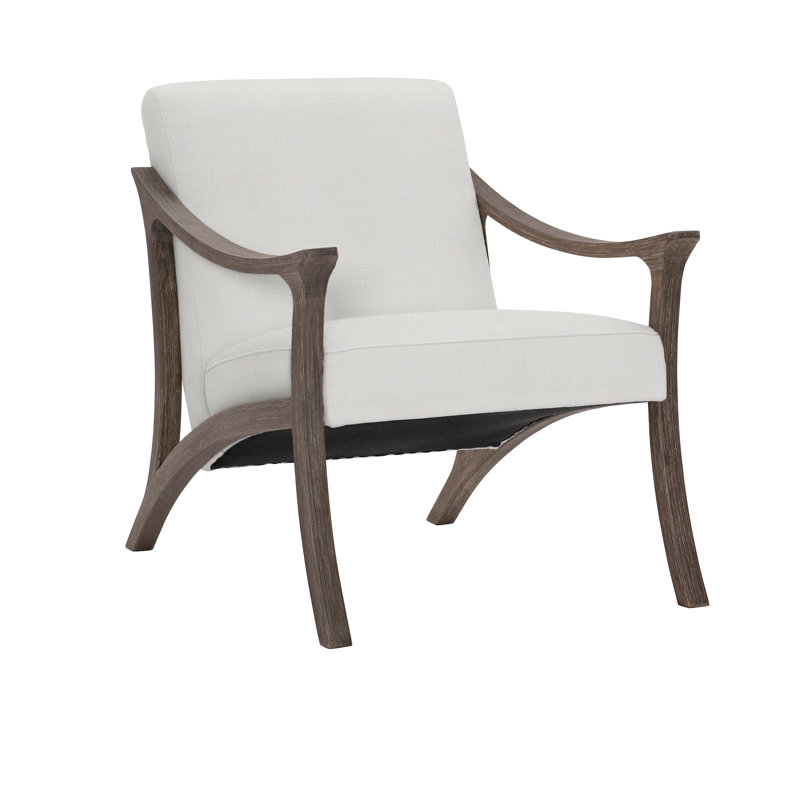 Lovina Outdoor Teak Lounge Chair, White Linen 6016-000
