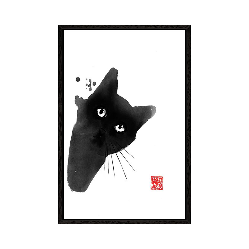 Cache Cache by Péchane - Print on Canvas, Black Framed, 101.6 cm H x 66.04 cm W