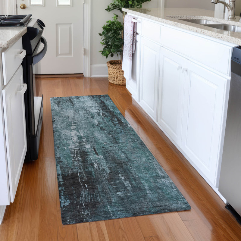 Premium Machine Washable Strinko AMF1683 Modern Rug, Runner 2'3" x 7'6"