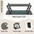Hulste 47" Coffee Table with Storage Shelf, Gray-1312003862