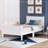 Wooden Platform Bed with Headboard and Footboard-1779475089-1779475091
