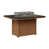 Hammered Top Black with Antique Mahogany Base