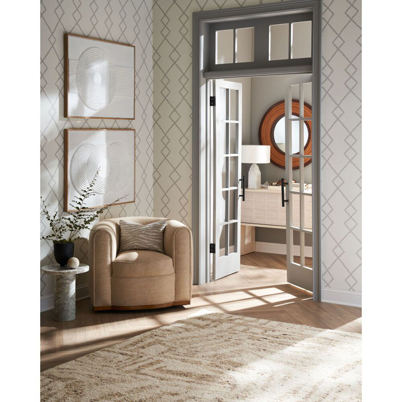 Geo Graphica Wp - Stone, Gray