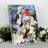 Bluebird 8x6 Mini Lighted Easel Back Canvas