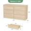 Commode double moderne avec grand rangement, commode en bois-130076503