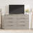 Farmhouse TV Stand with 8 Drawers Storage for 75inch, White 55in Wide Entertainment Center with Sturdy Metal Legs, Wooden Storage Cabinet for Living Room Bedroom Entryway-29421529