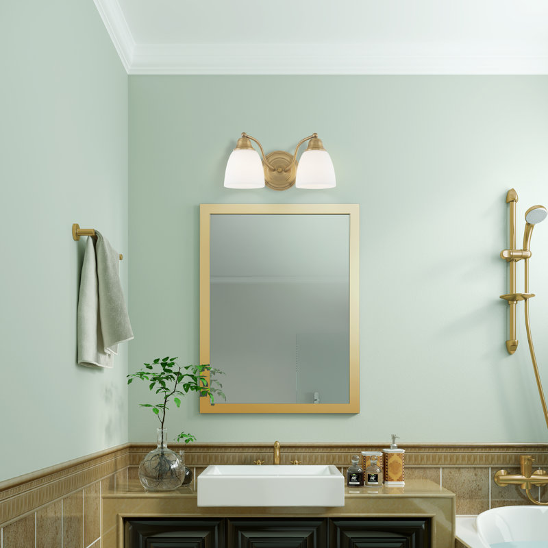 Mayday 2 - Light Dimmable Vanity Light, Antique Brass