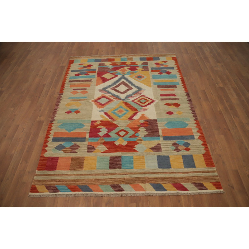 Tapis kilim en laine Tribal