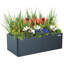 Grande boîte à fleurs d'extérieur moderne en métal de 17 po de hauteur-1352655343-1352655340