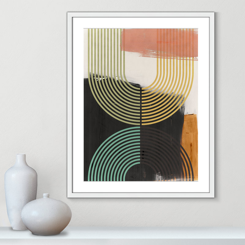 «Bolded II» par Isabelle Z, Blanc satiné, L 23,5 po x H 29,5 po, Matted Print
