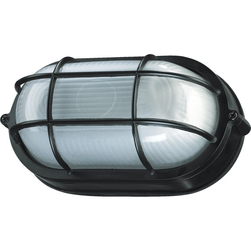 Luminaire d'extérieur à 1 ampoule Gendron, H 5 po x l 8,5 po x p 4,5 po, Noir