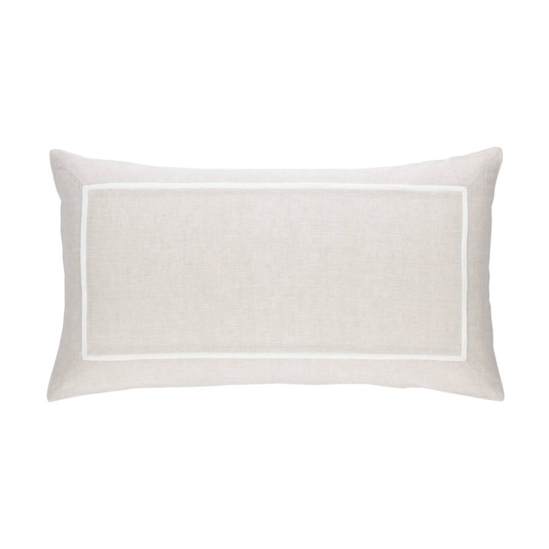 Keaton Linen Sham, King, Natural
