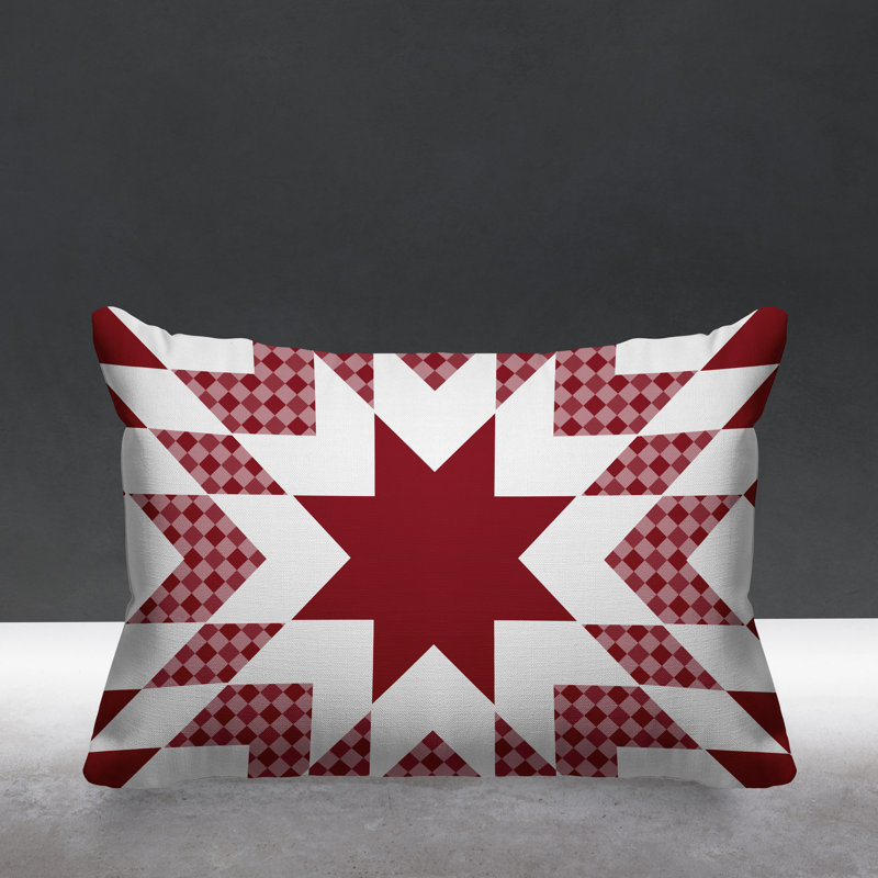 Coussin décoratif intérieur / extérieur Zozo Country, Rouge