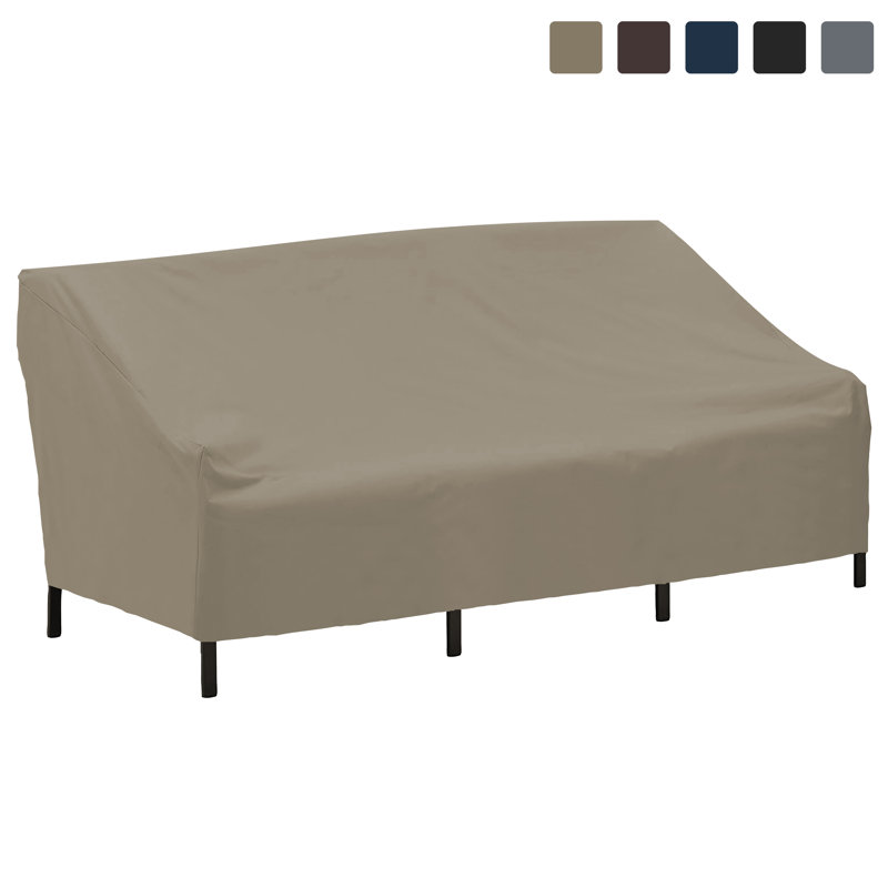 Outdoor Patio Bench Cover, Beige, 78.7cm H x 264.2cm W x 83.8cm D