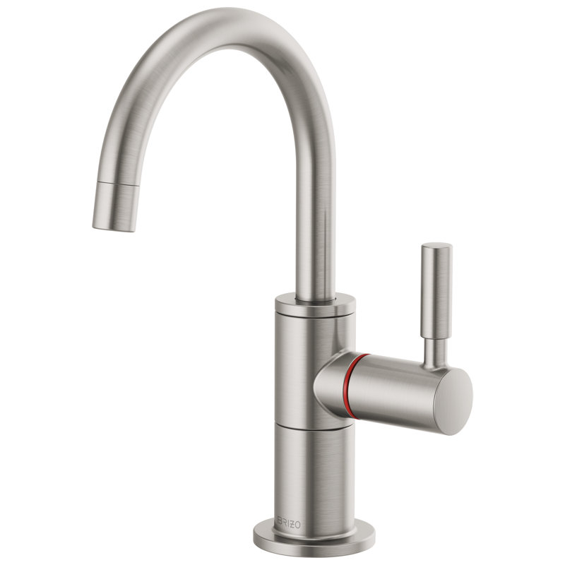 Instant Hot Faucet with Arc Spout, Stainless