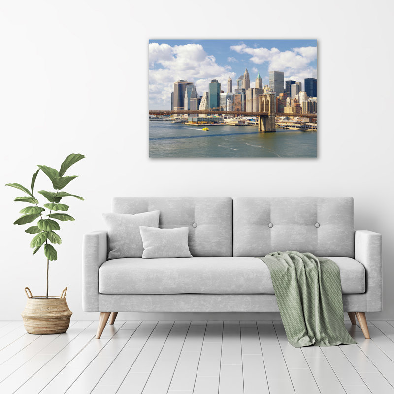 Manhattan New York - No Frame Print on Glass