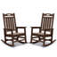 Ensemble de 2 chaises berçantes d'extérieur-131528907