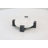 Besser Cole And Grey Marble Round Geometric Tray With Black X-Shaped Base-643705963