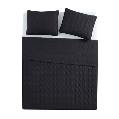 Circles 3-Piece Pinsonic Microfiber Quilt Set