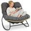 Chaise berçante d'extérieur en forme d'œuf Papasan