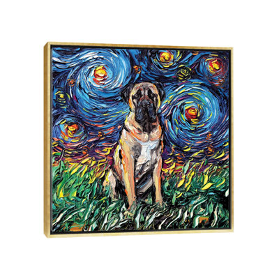 « Fawn Mastiff Night » par aja Trèves, reproduction d’art