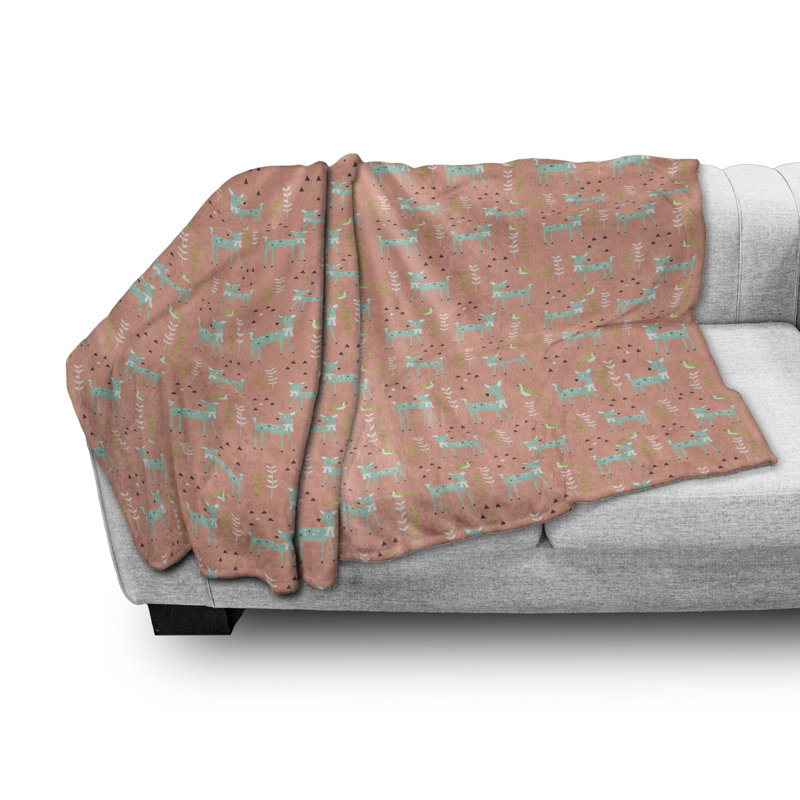 Fleece Throw Blanket, 50" W x 60" L