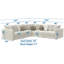 Canapé modulaire 5 pièces Ritzy