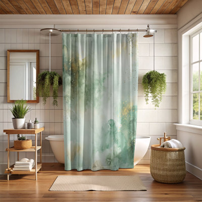 Rideau de douche standard 1 pièce Soft Marble Designs