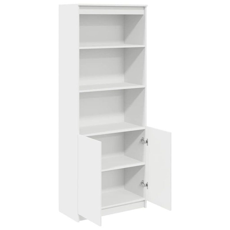 Highboard 70X35x180 Cm Engineered Wood, White