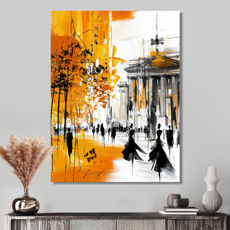 «Museum Island In Berlin I - Cityscapes», impression murale en métal, H 32 po x l 24 po