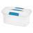 Sterilite Large Nesting ShowOffs, Stackable Clear File Box with Lid-61180739