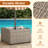 Square Wicker/Rattan Outdoor Coffee Table With Umbrella Hole-1057433642