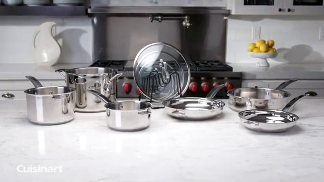 Stainless Steel 11-Piece Non-Stick Nesting Cookware Set